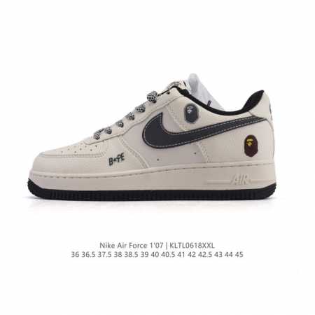 Company-level Af1 Nike Air Force 1 '07 Low Air Force One white shoes with thick - Click Image to Close