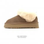 Ugg cotton snow boots, playful and cute with a versatile design and large fur co