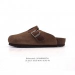 Birkenstock Boston Suede Shearling, a Boston series casual sandal from the cent