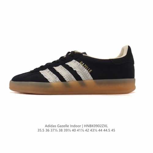 The adidas Originals Gazelle Indoor Retro Trefoil Non-slip Transparent Rubber Sn