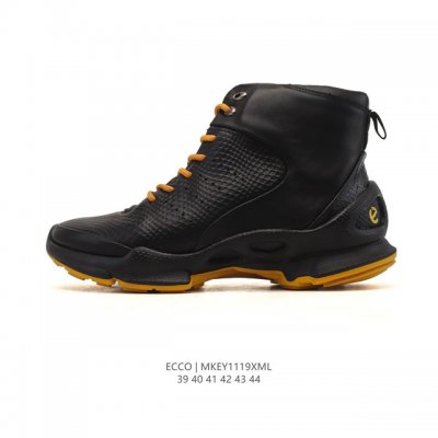 Company-grade Ecco 2025 New Trendy Casual Men's High-Top Boots, British Style,