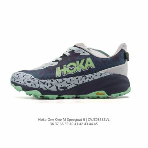 Corporate-level Hoka One One Speedgoat 6. The sixth generation of the Speedgoat