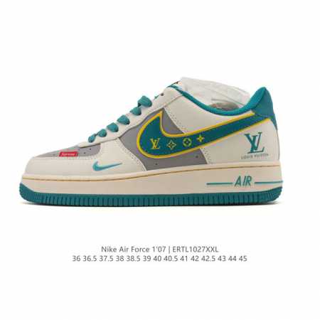 Company-grade Nike Air Force 1 '07 Low platform sneakers, featuring a thick sole - Click Image to Close