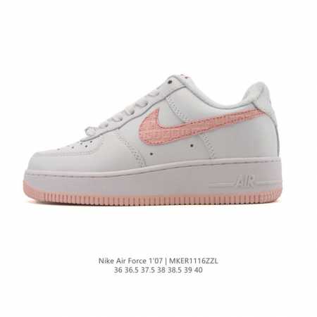 Nike Air Force 1 '07 Low, a versatile, platform, low-top white sneaker with cus - Click Image to Close