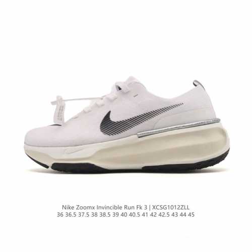 Authentic Nike Zoomx Invincible Run Fk 3 Functional Style Sports Shoes, Thick-So