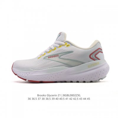 Brooks Glycerin 21 professional cushioned running shoes for men and women. These