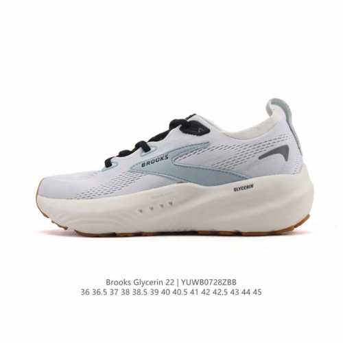 New Brooks Glycerin 22 Running Shoes for Men and Women: Breathable, Cushioned, a