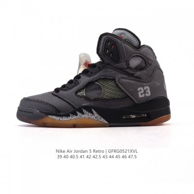 Corporate Nike Air Jordan 5 Retro High Top Men's Sports Shoes Jordan's Son Aj5 J
