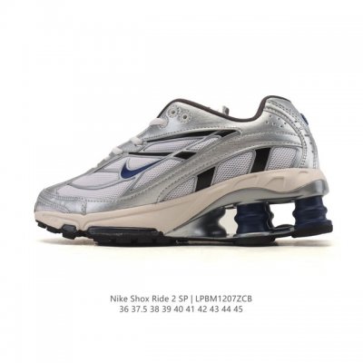 New Nike Shox Ride 2 Fabric Anti-Slip Durable Retro Running Shoes with Air Cushi