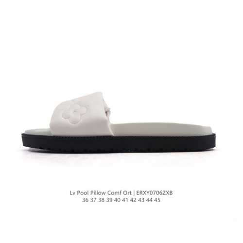 Corporate Louis Vuitton Pool Pillow Comfortable Casual Fashion Beach Shoes Casu