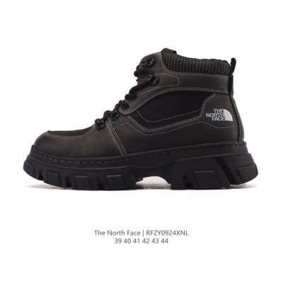 Corporate-grade outdoor dad sneakers, mid-cut Martin boots. The North Face thic