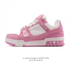 Louis Vuitton LV Louis Vuitton sneakers, fashionable sneakers, trendy thick-sole