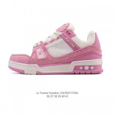 Louis Vuitton LV Louis Vuitton sneakers, fashionable sneakers, trendy thick-sole