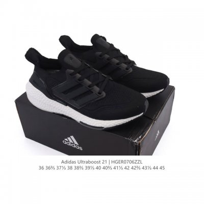 Adidas Ultraboost 21 Popcorn Low-top Smooth Running Shock Rebound Running Shoes