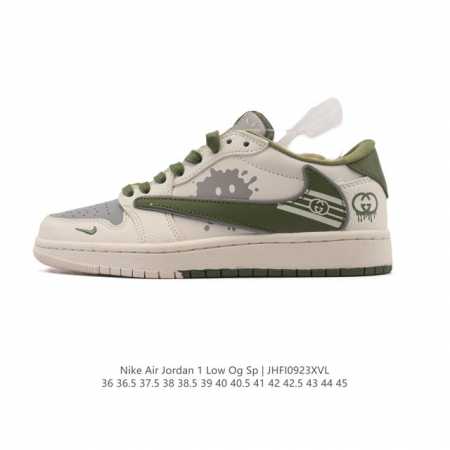 Nike Air Jordan 1 Low Og Sp Military Blue Aj1 Air Jordan 1 Inverted Swoosh, a ne - Click Image to Close