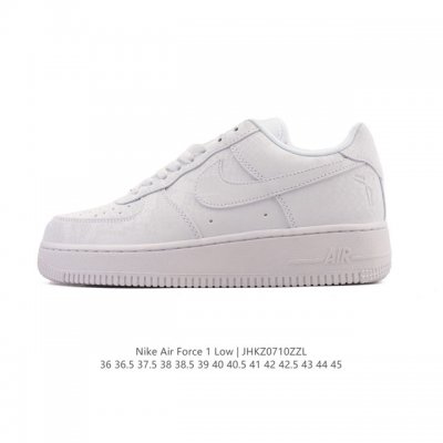 Authentic Nike Air Force 1 '07 Low Air Force One white shoes with air cushion, l