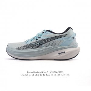 Genuine Puma Puma Deviate Nitro3 Men's and Women's 2025 New Running Shoes Shock