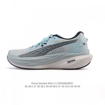 Genuine Puma Puma Deviate Nitro3 Men's and Women's 2025 New Running Shoes Shock