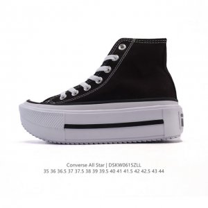 Converse high-top thick-soled height-enhancing sports shoes for men and women Co