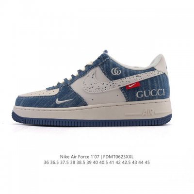 Corporate-level Af1 Nike Air Force 1 '07 Low Air Force One white shoes with thic