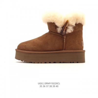 Company-grade Ugg snow boots with a large fur collar! A must-have for autumn and