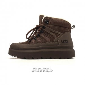Factory Grade Authentic Ugg Retro Men's High-Top Sneakers, Trendy Boots, Fleece