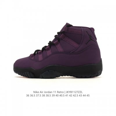 Nike Air Jordan 11 Retro Men's and Women's Sneakers. The classic AJ11 design is