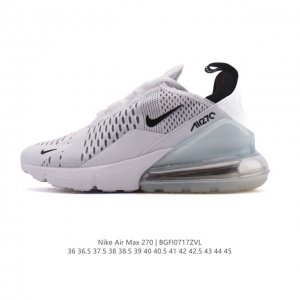 Nike Air Max 270 rear half air cushioned sneakers are fashionable men's running