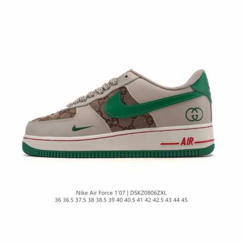 Authentic Nike Air Force 1 '07 Low, a versatile, low-top, thick-soled, height-en