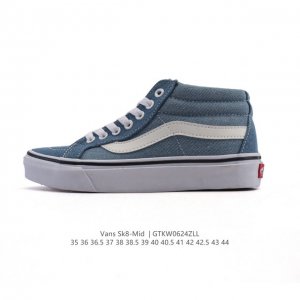 Vans Classic Series Sk8-Mid Mid-cut Canvas Shoes Casual Sports Vulcanized Shoes