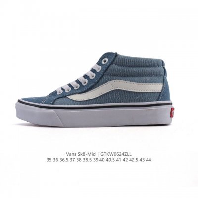 Vans Classic Series Sk8-Mid Mid-cut Canvas Shoes Casual Sports Vulcanized Shoes