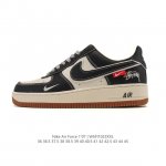Company-grade Nike Air Force 1 '07 Low, platform platform sneakers, versatile an