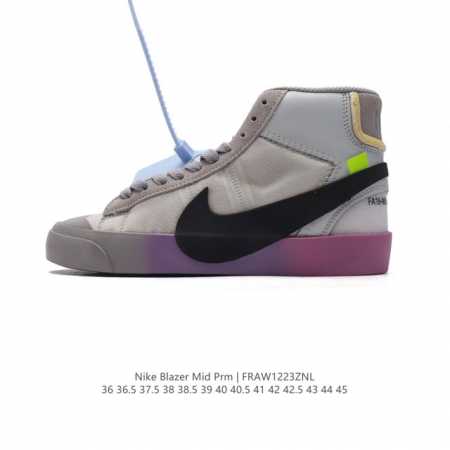 off-White X Nike Blazer Mid Ow # # # 95%# # Aa3832-002 36 36.5 37.5 38 38.5 39 - Click Image to Close