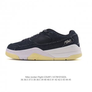 Nike Jordan Flight Court Fashionable Casual Non-Slip Durable Low-Top Sneakers Re
