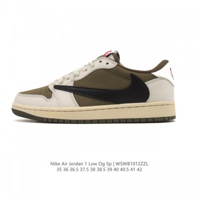 Genuine Nike Air Jordan 1 Low Og Sp Military Blue AJ1 (Reverse Swoosh) 2025 New