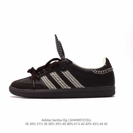 wales Bonner X Adidas Originals Samba Classic Black Pony notitle X Adidas Origi - Click Image to Close