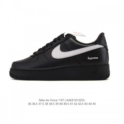 Company-grade Nike Air Force 1 '07 Low platform sneakers, featuring a thick sole