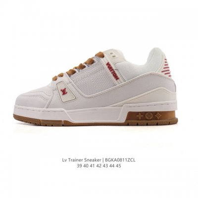 Louis Vuitton LV Louis Vuitton sneakers, fashionable sneakers, trendy thick-sole