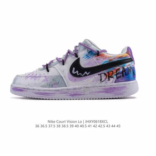 Corporate Nike Court Vision Low Campus Style Retro Basketball Sneakers Men's and