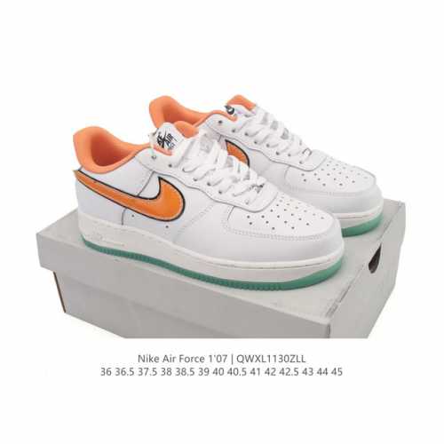 Nike Air Force 1 '07 Low, a versatile, platform, low-top, casual athletic sneak