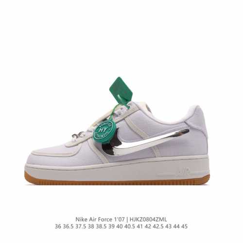 af1 35 travis Scott X Nike Air Force 1 Low Ravis Scott White Aq4211-101 36 36.5