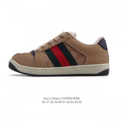 Corporate-level Gucci men's and women's shoes Gucci Screener series distressed d