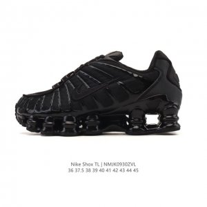 This factory-grade Nike Shox TL women's athletic shoe features a platform sole a