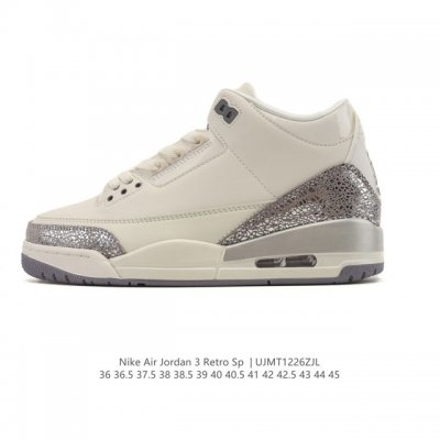 Company Grade Nike Air Jordan 3 Retro Series, a mid-top basketball shoe for men