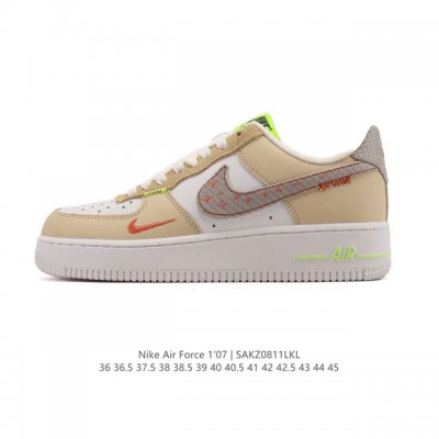 Nike Air Force 1 '07 Low Air Force One White Cushioned Shoes, a 2025 model with