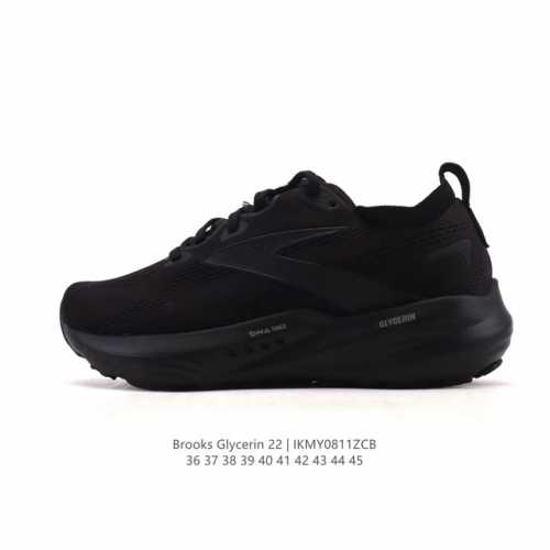 New Brooks Glycerin 22 running shoes for men and women, featuring breathable cu