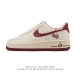 Nike Air Force 1 '07 Low, a versatile, platform, low-top white sneaker with cus