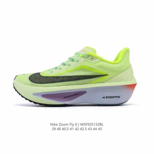 Corporate Nike Zoom Fly 6 Marathon Carbon Plate Beige Black Running Shoes Men's