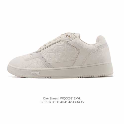 Company-level Dior high-end white shoes for men and women, the same style shoes