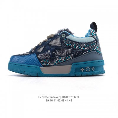 Corporate Lv Skate Sneaker Louis Vuitton Men's Shining Diamond Upper Sports Sne